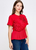 Blusa roja flores