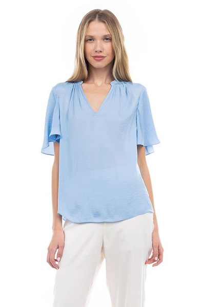 Blusa azul mangas 20/10%