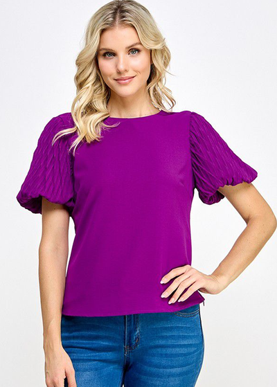 Blusa morada manga