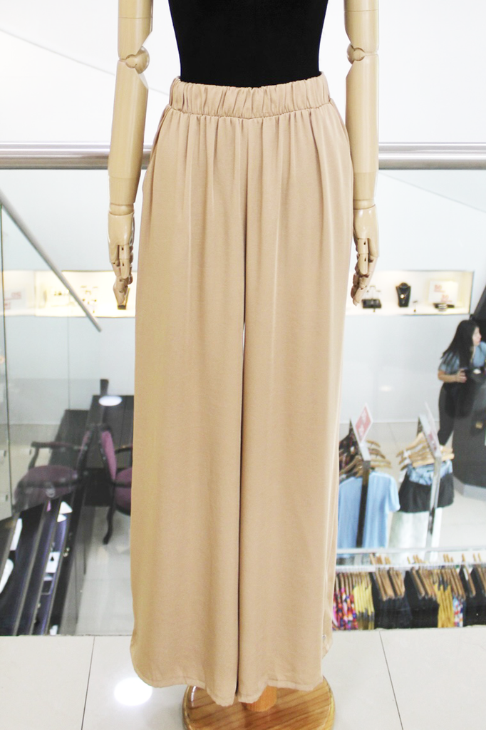 Pantalón beige de elástico