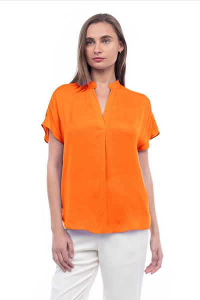 Blusa holgada naranja