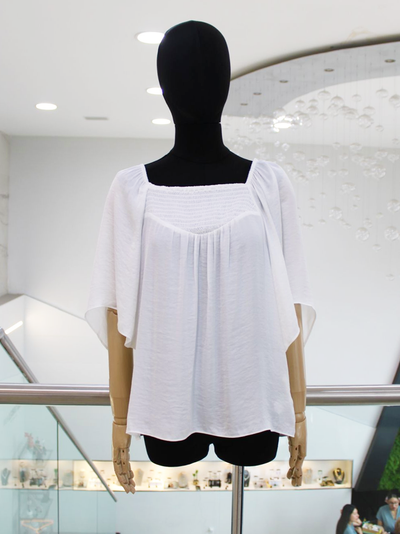 Blusa blanca mangas