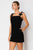 Vestido corto negro