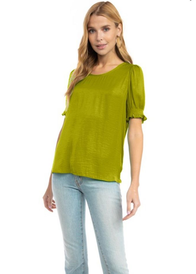 Blusa verde manga