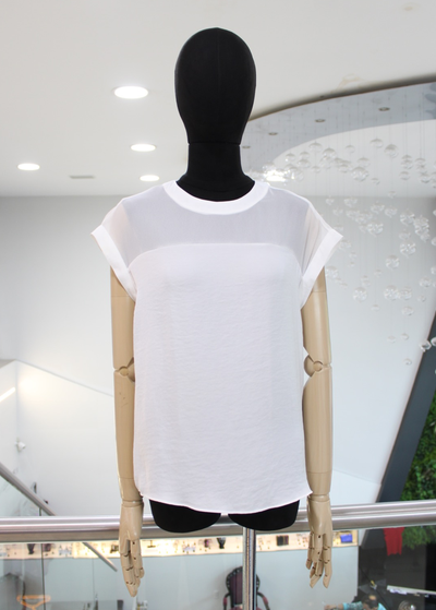 Blusa fluida blanca