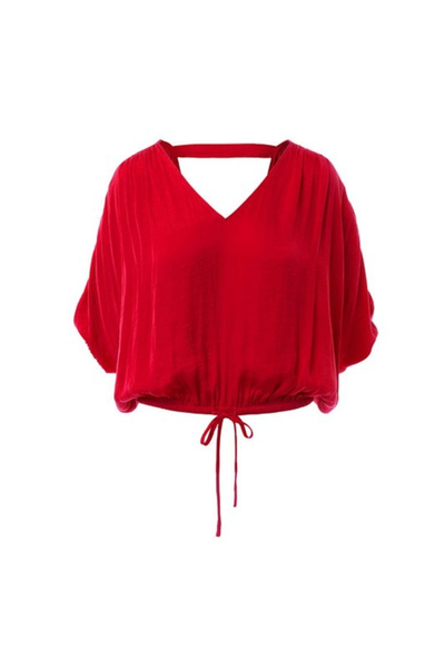 Blusa fluida roja