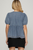 Blusa denim lazos