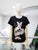 T-shirt negra Minnie