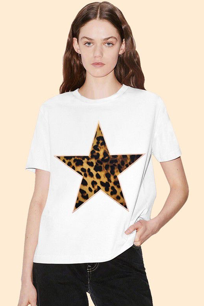 T-shirt blanca estrella