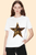 T-shirt blanca estrella