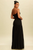 Vestido strapless negro