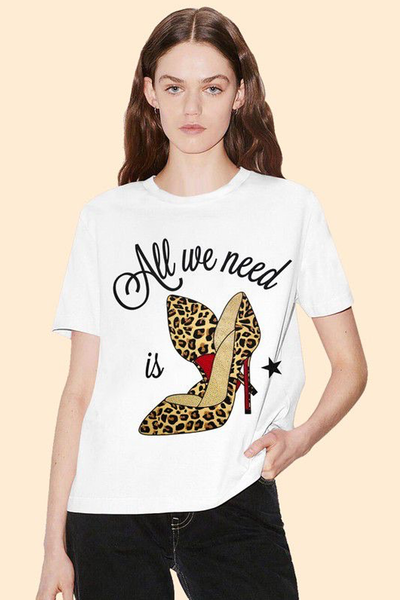 T-shirt zapatillas animal print