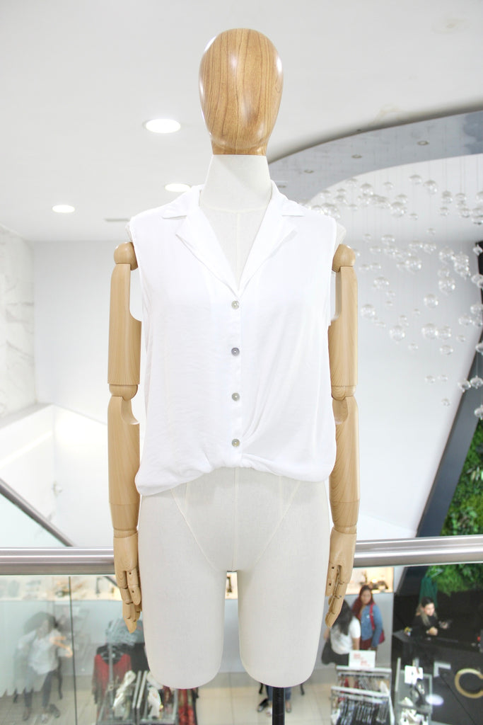 Blusa nudo blanca