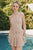 Vestido corto beige