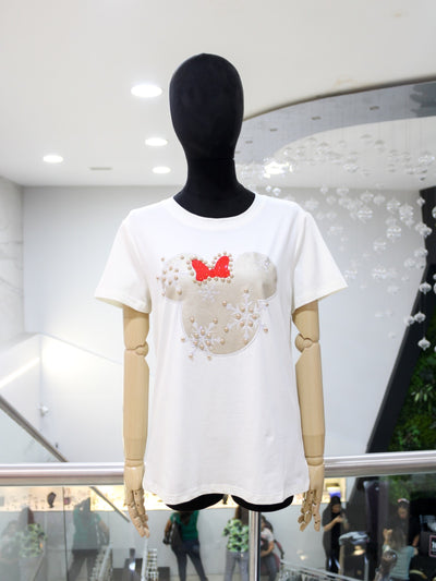 T-shirt blanca mickey