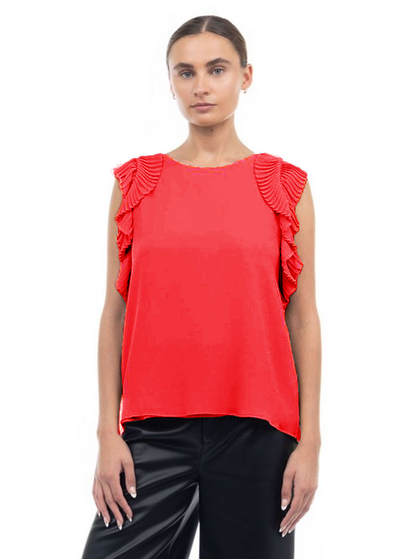 Blusa gasa roja