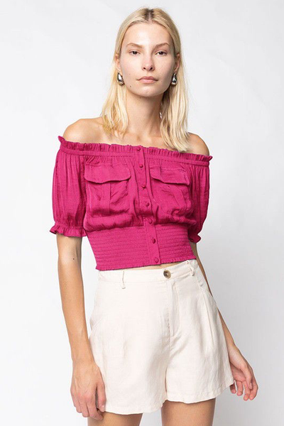 Blusa off raspberry 30/15%