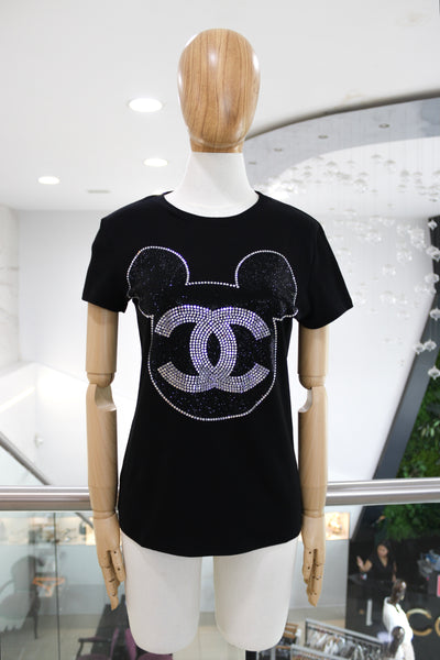 T-shirt negra mickey