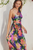 Vestido print tropical multi