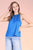 Blusa elástico azul