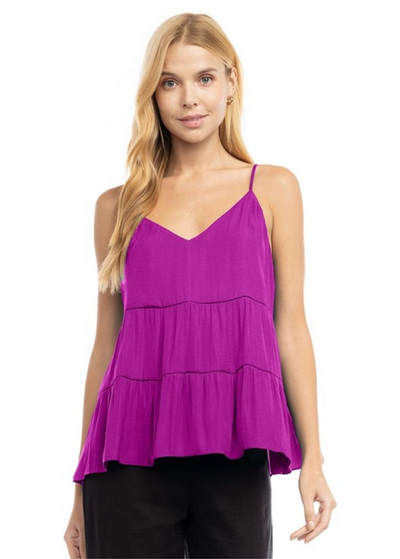 Blusa tirantes morada 70/50%