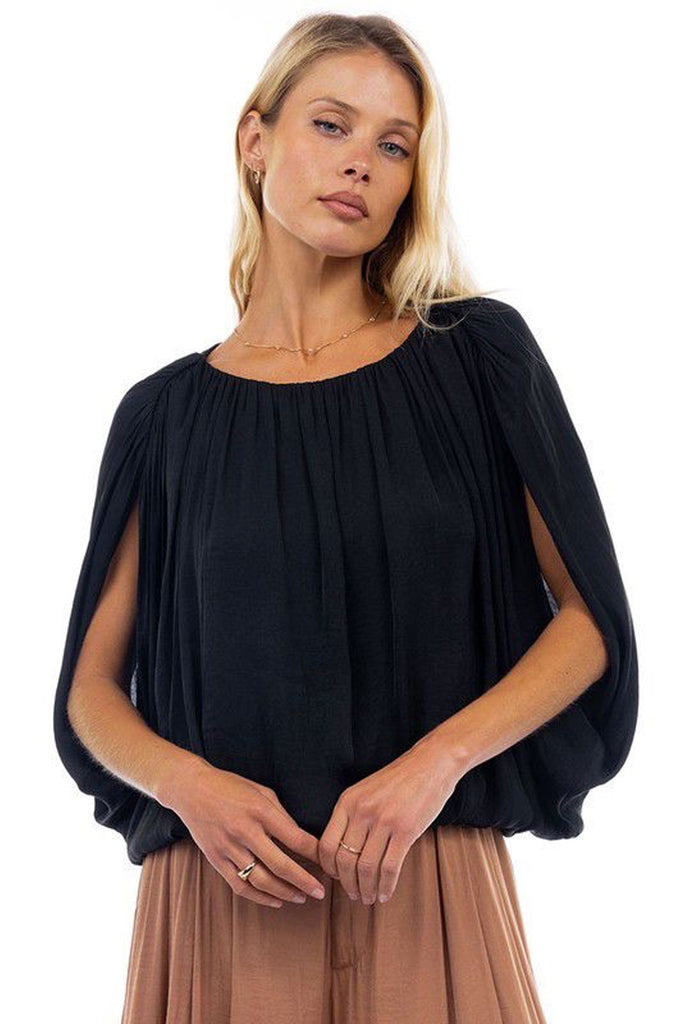 Blusa globo negra