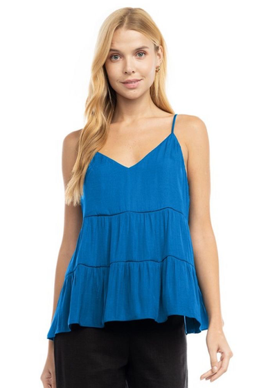 Blusa tirantes azul 50/30%