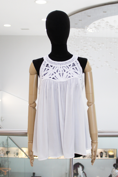 Blusa tejida blanca