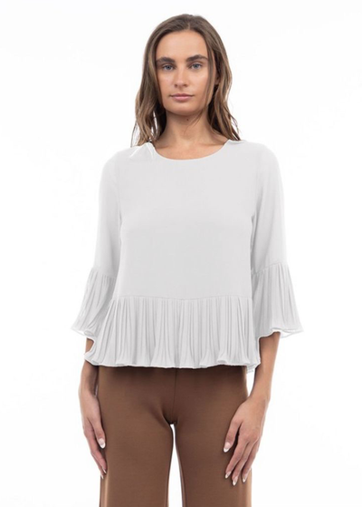 Blusa gasa blanca