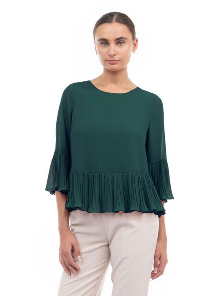 Blusa gasa verde