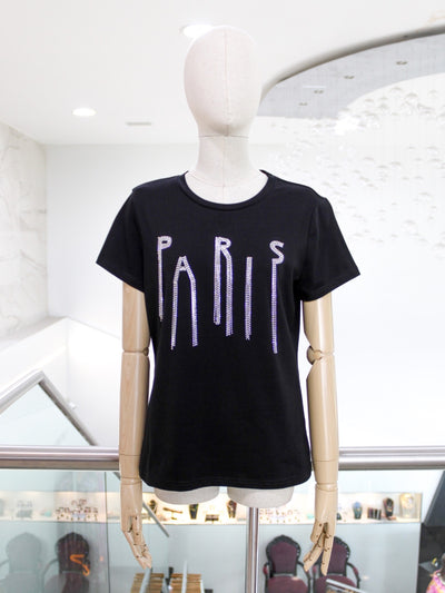 T-shirt negra parís