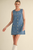 Vestido corto denim