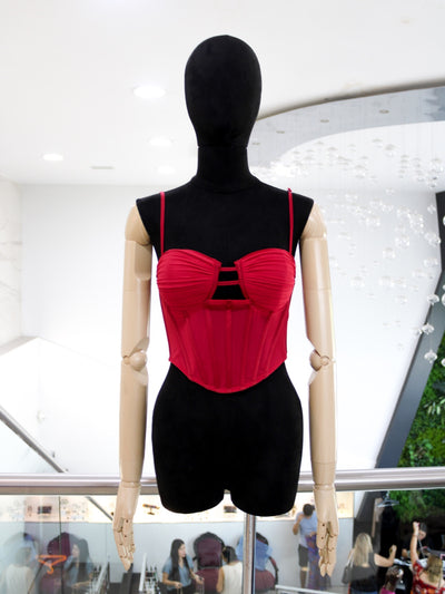 Corset transparencia rojo 30/15%