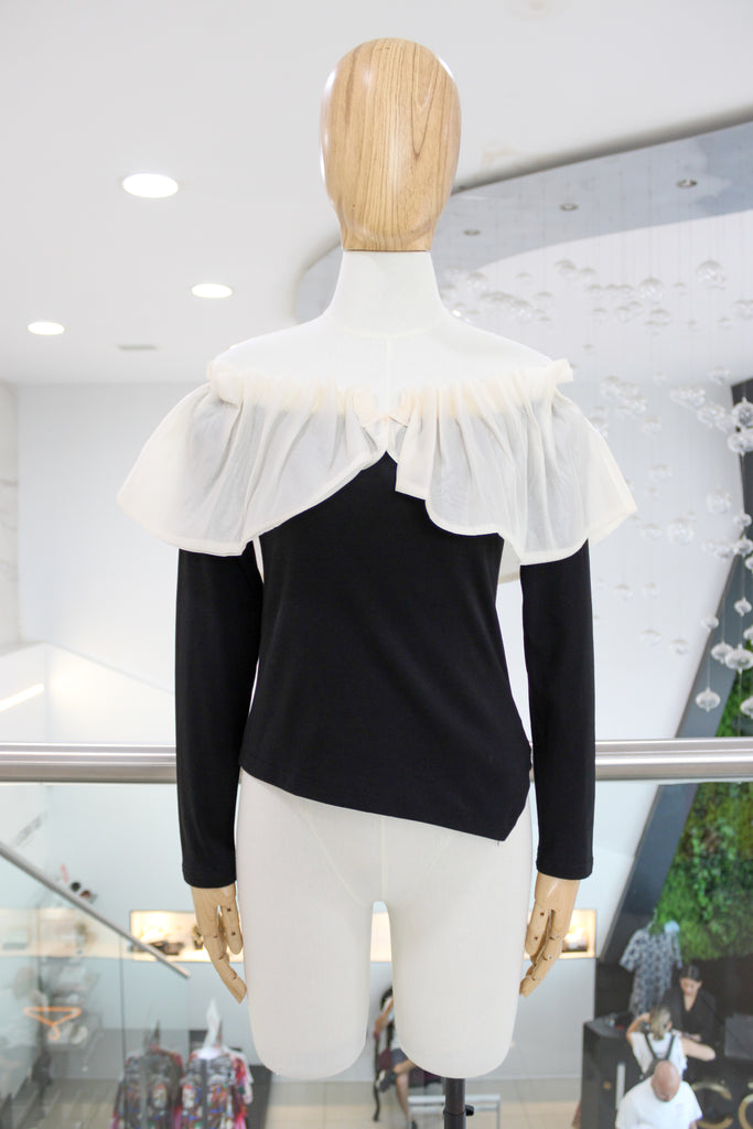 Blusa negra off shoulders