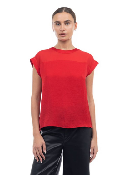 Blusa gasa roja