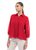 Blusa pliegues roja