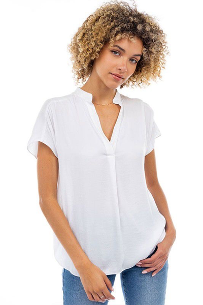 Blusa fluida blanca