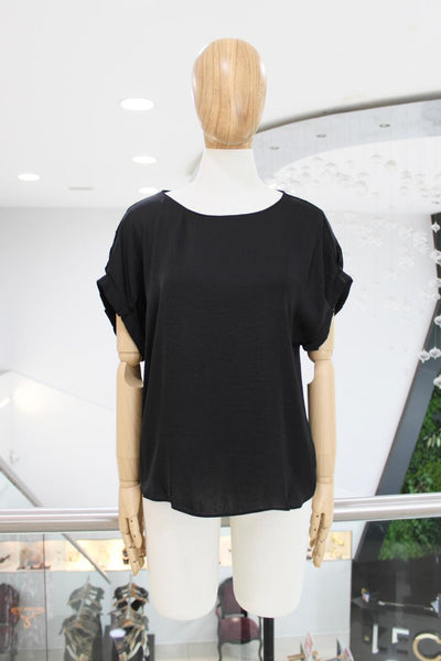 Blusa fluida negra