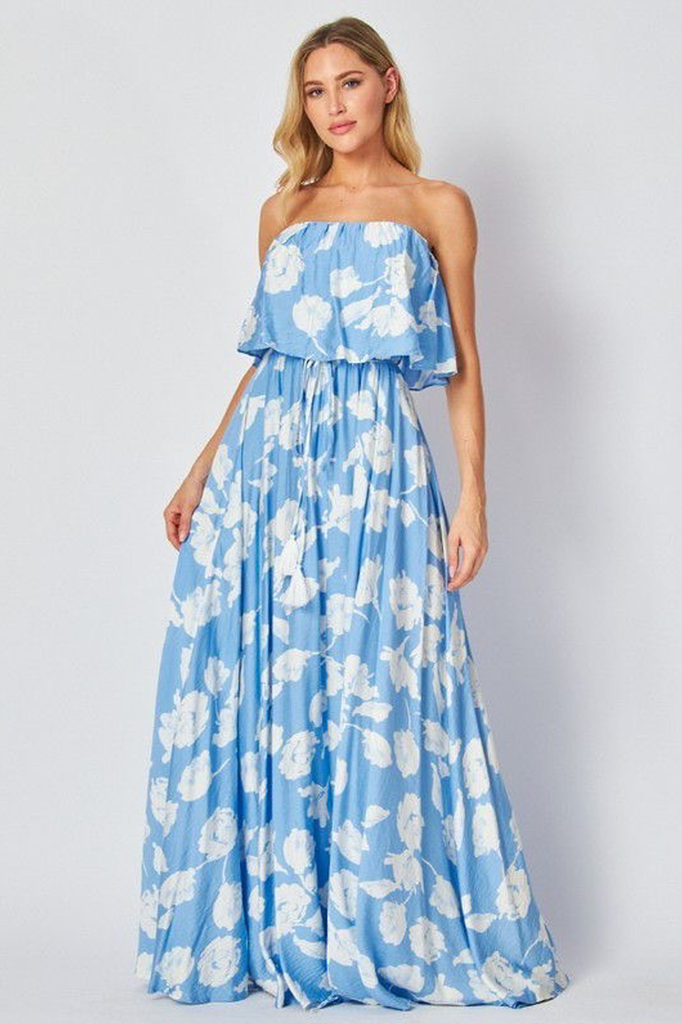 Vestido babyblue floral