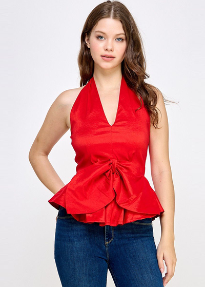 Blusa halter roja 30/15%