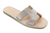 Sandalias beige brillo