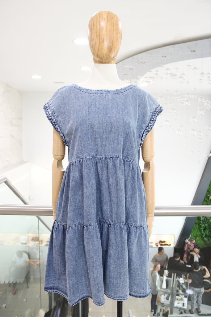 Vestido corto denim