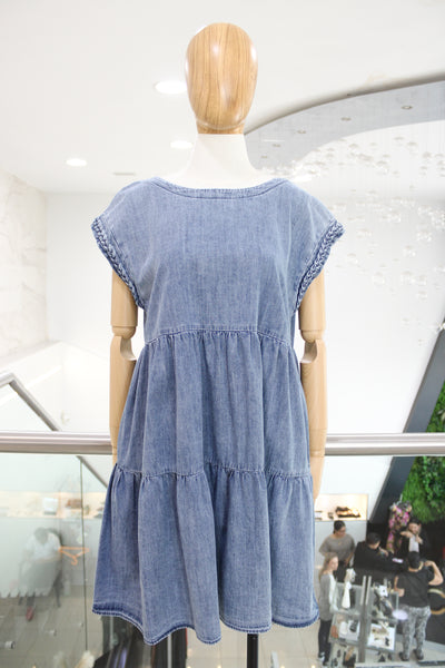 Vestido corto denim