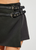 Falda short mini negra