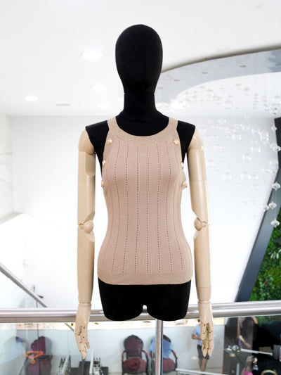 Blusa beige tejido