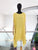 Vestido lino seda amarillo