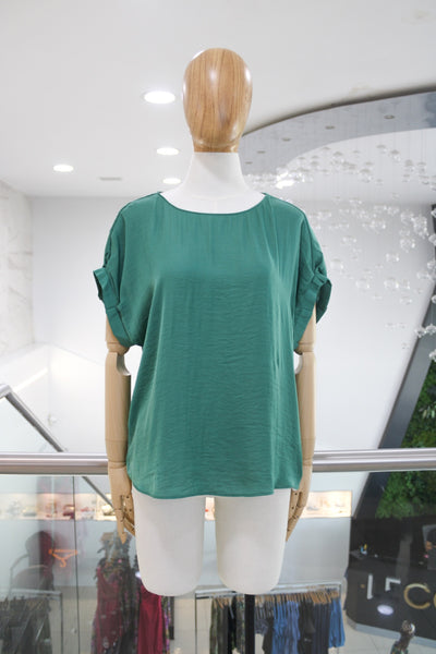 Blusa fluida verde