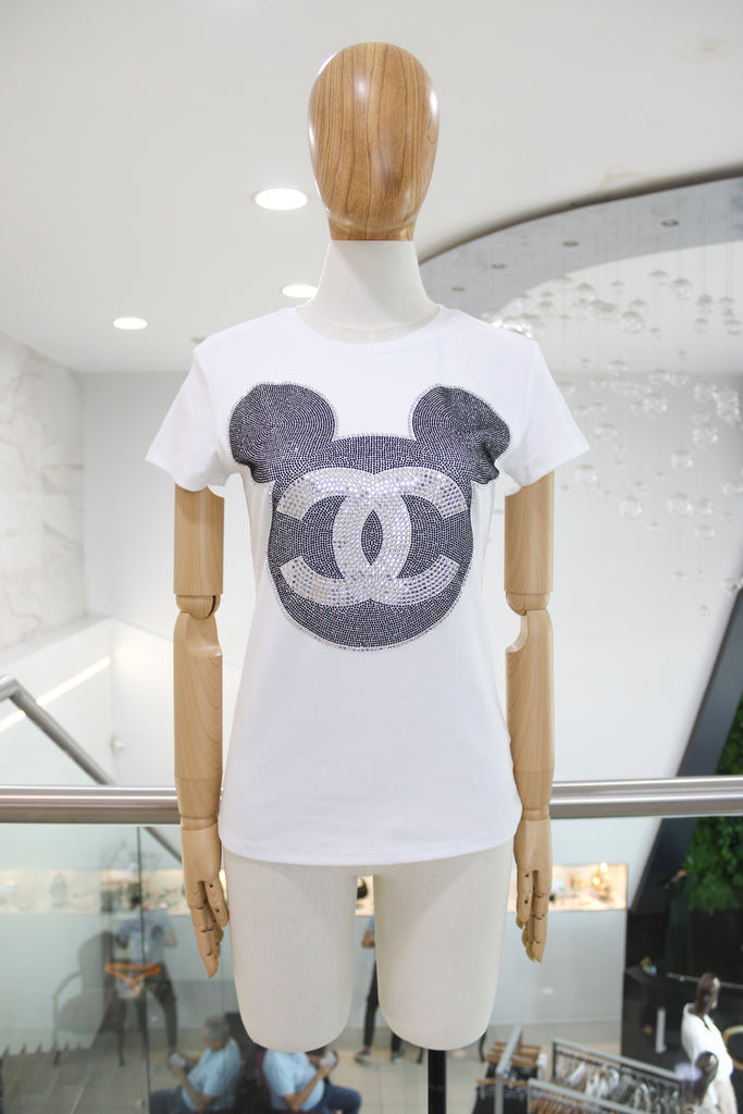 T-shirt mickey negro