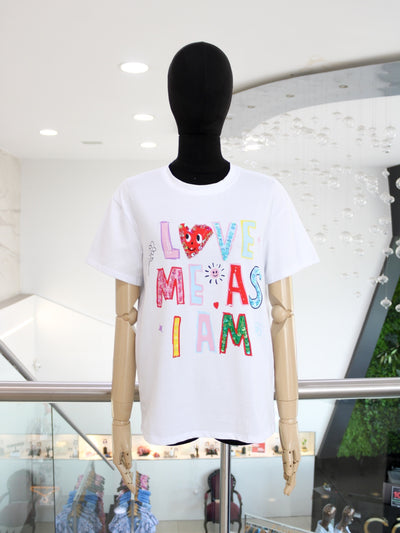 T-shirt blanca love