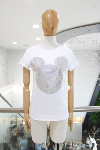 T-shirt mickey plata